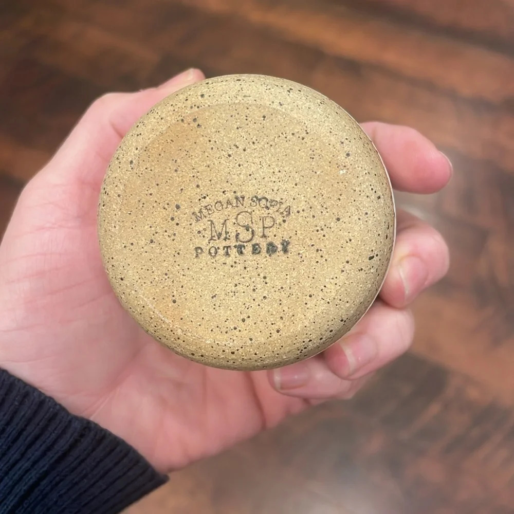 Megan Sofia Pottery Cup Bowl, NEW - Picture 3 of 4